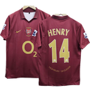 Arsenal Henry 2005-06 Embroidery Home Jersey  Retro Collection