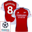 Arsenal Home Fan Jersey 2024/25 Patches UCL UEFA Foundation (Official Printing)