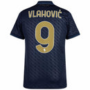 Juventus Vlahovic 9 Third 2024/25 Patches UCL UEFA Foundation (Official Printing)