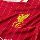 Liverpool Mohamed Salah 11 Home Fan Jersey 2024/25 Patches UCL UEFA Foundation (Official Printing)