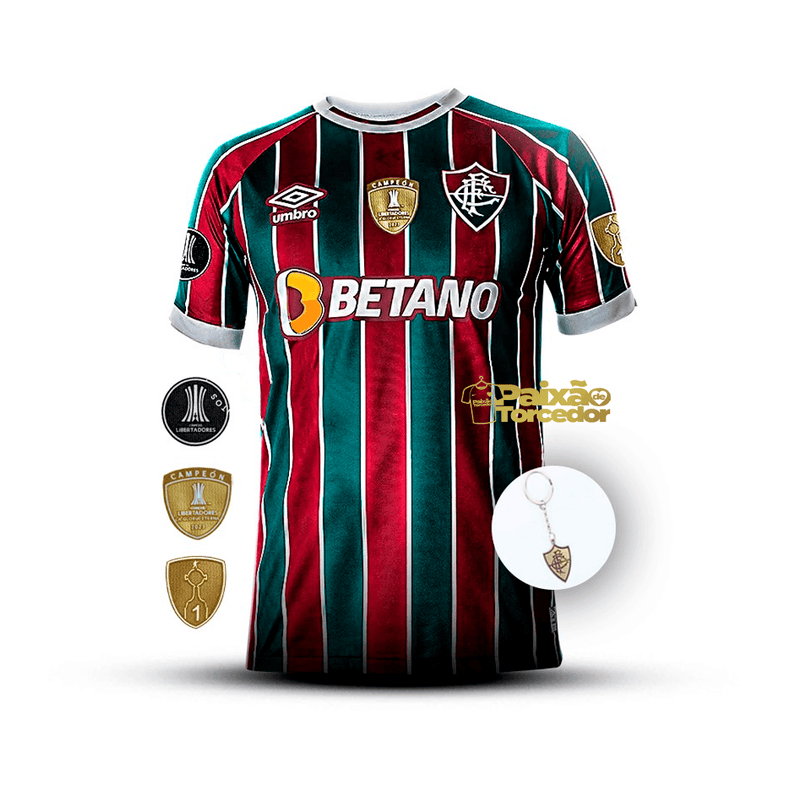 Fluminense Home 2023/24 Patchs Libertadores - Fan Version