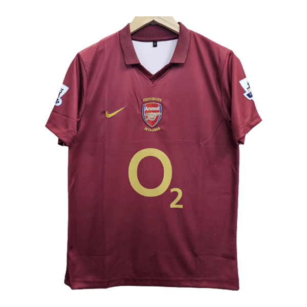 Arsenal Henry 2005-06 Embroidery Home Jersey  Retro Collection