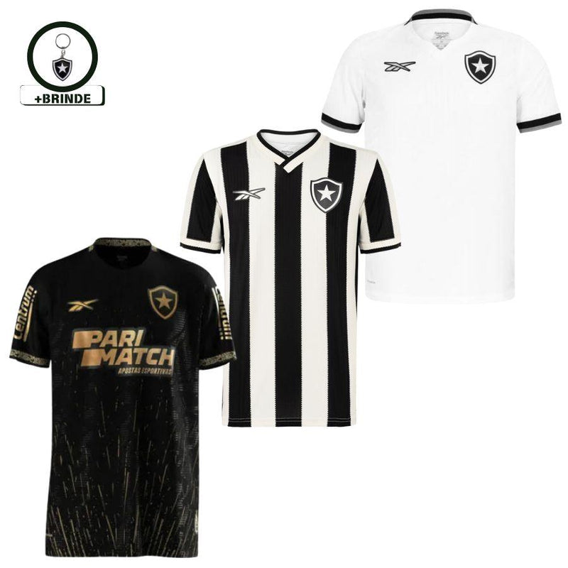 Kit 3 Fan Jersey Botafogo Home, Away e Third 2024/25