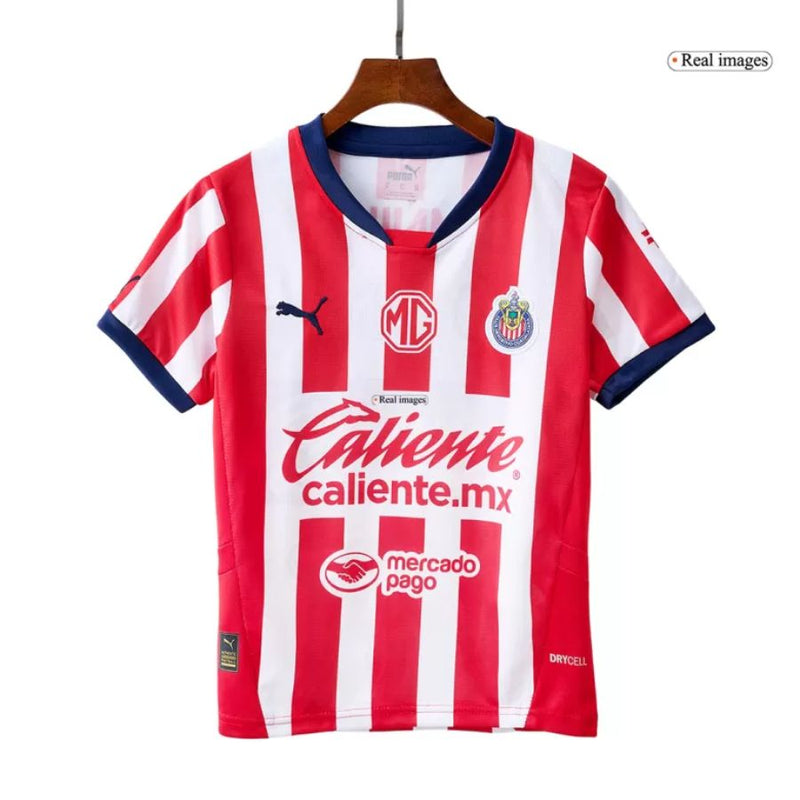 Kids KIT Chivas de Guadalajara Home Jersey 2024/25