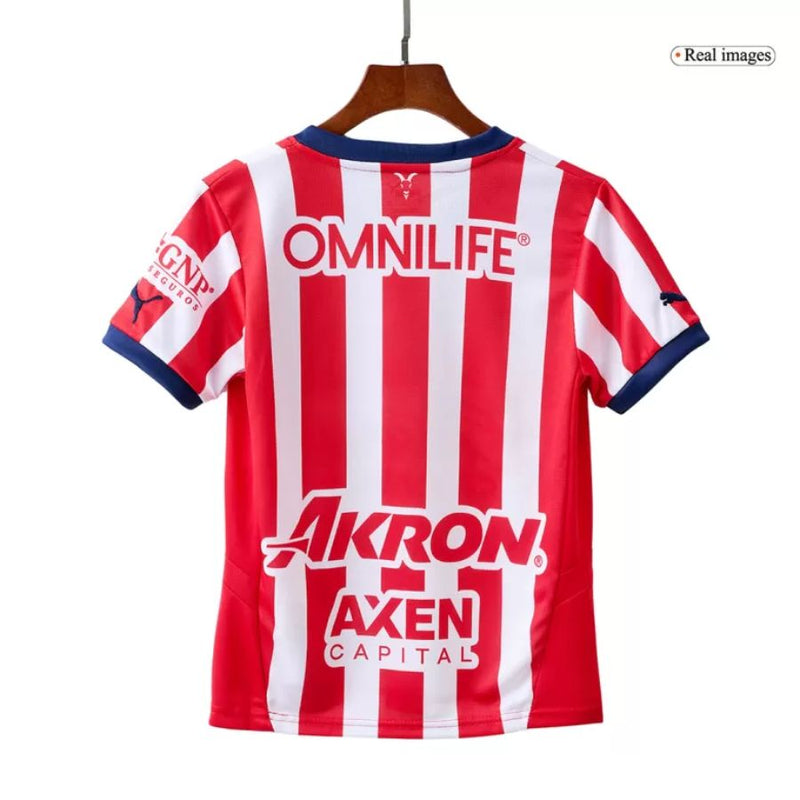 Kids KIT Chivas de Guadalajara Home Jersey 2024/25