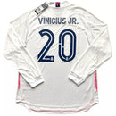 Real Madrid Home Long Sleeve Fan Jersey 2020/21 Vini Jr. 20