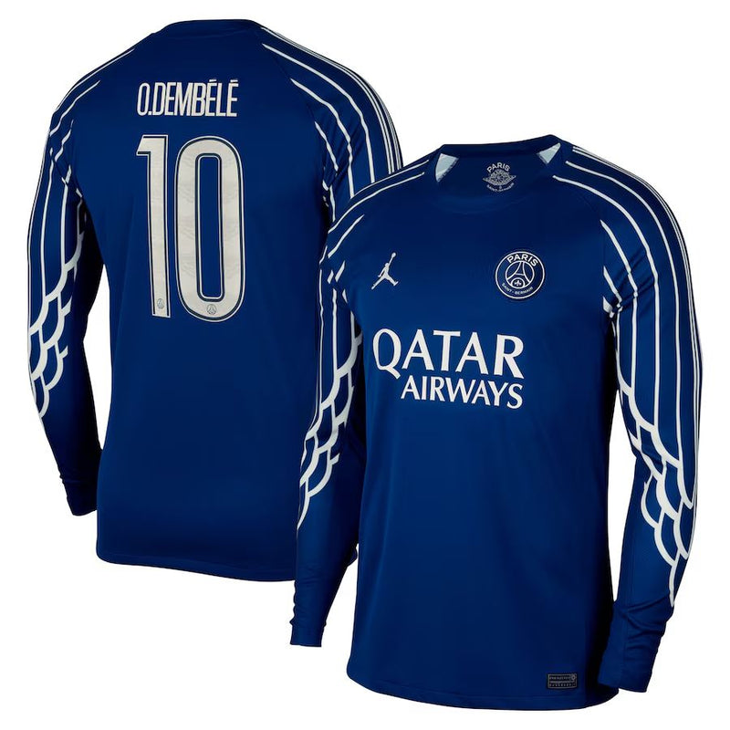 PSG Jordan Fourth Fan Jersey Long Sleeve 2024/25