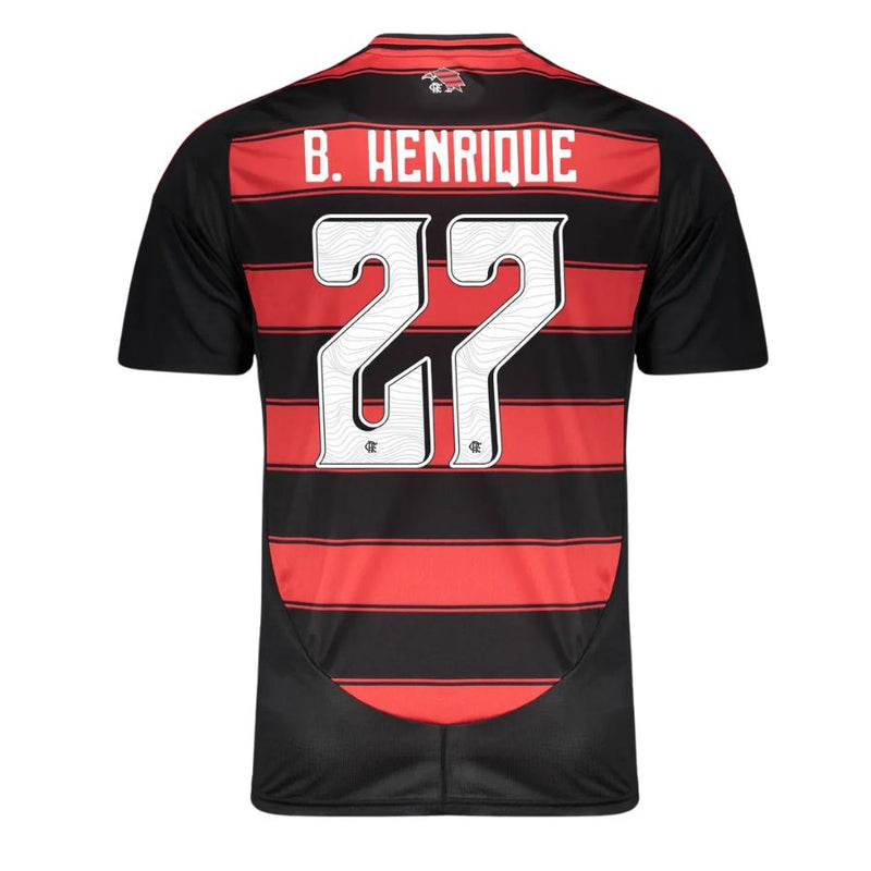Flamengo Home Fan Jersey 2025/26 Full Sponsor (Official Printing)