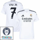 Real Madrid Home Fan Jersey 2024/25 Patches UCL UEFA Foundation (Official Printing)