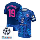 Atlético Madrid Julián Alvarez 19 Third Fan Jersey 2024/25 Patches UCL UEFA Foundation (Official Printing)