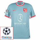 Atlético Madrid Julián Alvarez 19 Away Fan Jersey 2024/25 Patches UCL UEFA Foundation (Official Printing)