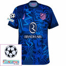 Atlético Madrid Third Fan Jersey 2024/25 Patches UCL UEFA Foundation (Official Printing)