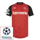 Bayer 04 Leverkusen Wirtz 10 Home Fan Jersey 2024/25 Patches UCL UEFA Foundation (Official Printing)