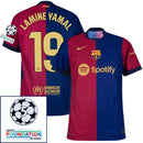 Barcelona Home 2024/25 Patches UCL UEFA Foundation (Official Printing)
