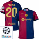 Barcelona Home 2024/25 Patches UCL UEFA Foundation (Official Printing)