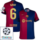 Barcelona Home 2024/25 Patches UCL UEFA Foundation (Official Printing)