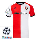 Feyenoord Home 2024/25 Patches UCL UEFA Foundation (Official Printing)