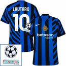 Inter Milan Home 2024/25 Patches UCL UEFA Foundation (Official Printing)