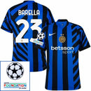 Inter Milan Home 2024/25 Patches UCL UEFA Foundation (Official Printing)