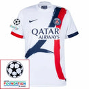 Paris Saint-Germain Fan Jersey Away 2024/25 Patches UCL UEFA Foundation (Official Printing)
