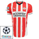PSV Eindhoven Fan Jersey Home 2024/25 Patches UCL UEFA Foundation (Official Printing)