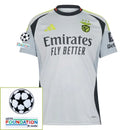 Benfica Third Fan Jersey 2024/25 Patches UCL UEFA Foundation (Official Printing)
