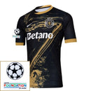 Sporting CP Fan Jersey Third 2024/25 Patches UCL UEFA Foundation (Official Printing)