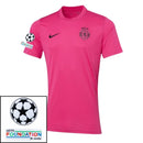 Sporting CP Fan Jersey Pink October 2024/25 Patches UCL UEFA Foundation (Official Printing)