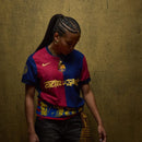 Barcelona Travis Scott Home Fan Jersey 2025/26 Spotify and FC Barcelona Collab With Travis Scott on a Special Cactus Jack
