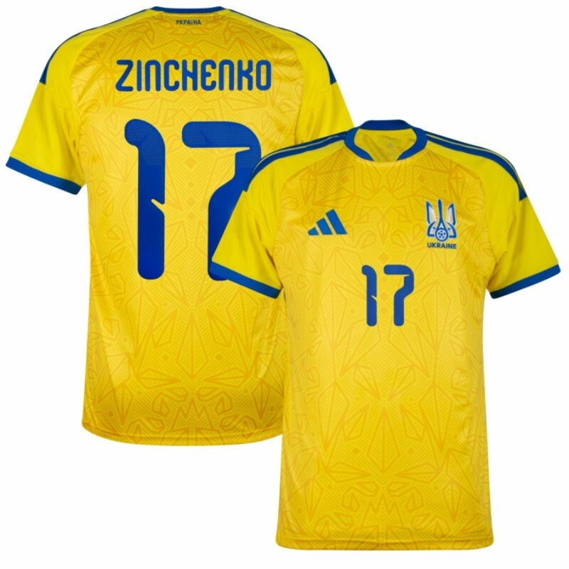 Ukraine Home Zinchenko 17 Fan Jersey Shirt 2026-2027