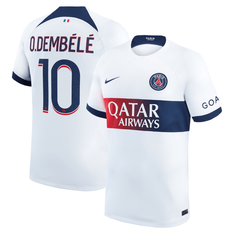 O.DEMBÉLÉ 10 PSG 2023/24 Away Jersey