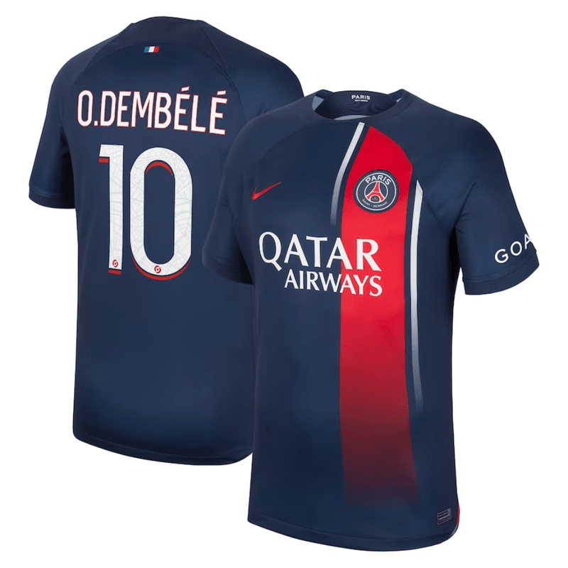 O.DEMBÉLÉ 10 PSG 2023/24 Home Jersey