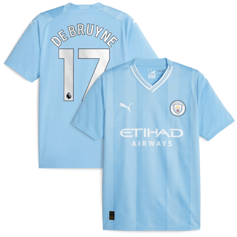 DE BRUYNE 17 Manchester City Home Jersey 2023/24