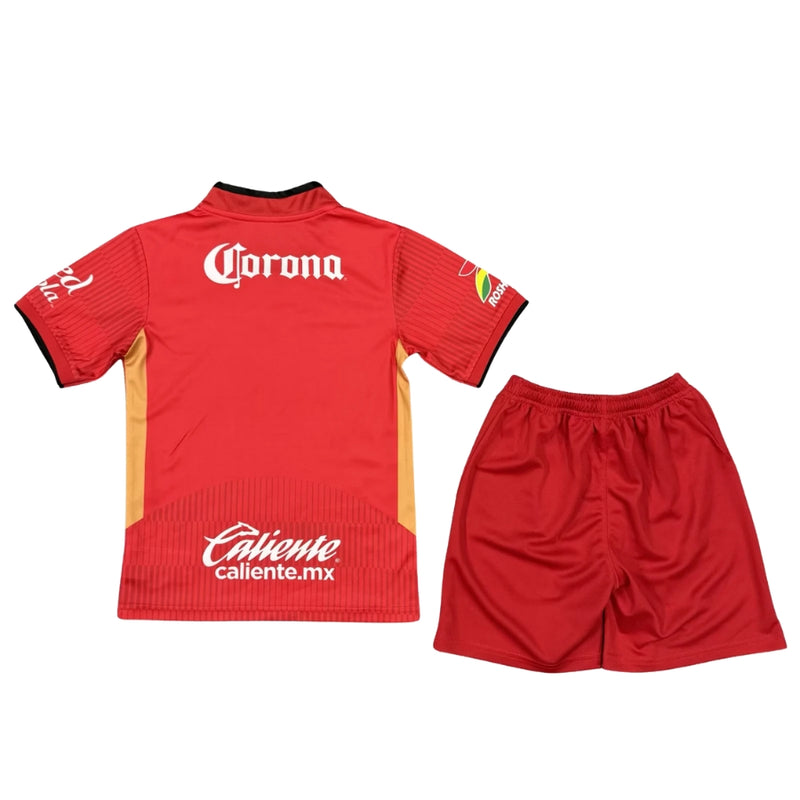 Kids Kit Deportivo Toluca Home Fan Jersey 2025/26