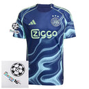 Ajax Amsterdam Away Fan Jersey 2025/26 Patches UCL + 10th Anniversary UEFA Foundation