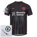 Bayer 04 Leverkusen Home Fan Jersey 2025/26 Patches UCL + 10th Anniversary UEFA Foundation