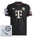 Bayern München Third Fan Jersey 2025/26 Patches UCL + 10th Anniversary UEFA Foundation