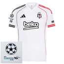 Beşiktaş Home Fan Jersey 2025/26 Patches UCL UEFA Foundation (Official Printing)