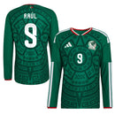 Mexico Home RAÚL 9 Authentic Player Long Sleeve Shirt 2026 World Cup
