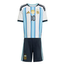 Kids Kit Argentina Home Messi 10 Fan Jersey Shirt 2026 World Cup