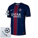 Paris Saint-Germain Home Fan Jersey 2025/26 Patches UCL + 10th Anniversary UEFA.