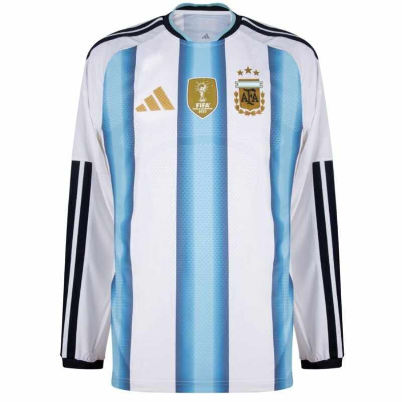 Argentina Home Long Sleeve Fan Jersey Shirt 2026 World Cup