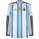 Argentina Home Fan Jersey Long Sleeve Shirt 2026 World Cup