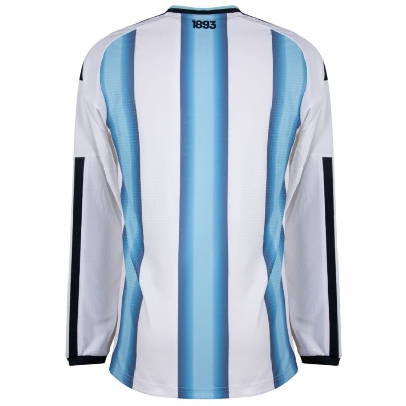Argentina Home Fan Jersey Long Sleeve Shirt 2026 World Cup