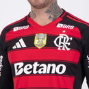 Flamengo Home Fan Jersey 2025/26 Patch and Sponsorships Official Printing