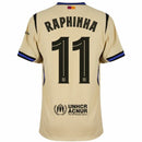 Barcelona Away Raphinha 11 Fan Jersey 2025/26 Official Printing (La Liga)