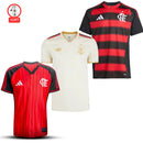 Flamengo Fan Jersey Home, Away e Baseball 2025/26 - Kit 3 Fan Jersey