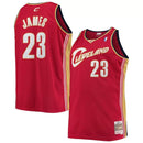Regata Cleveland Cavaliers - Mitchell & Ness - LeBron James NBA- red