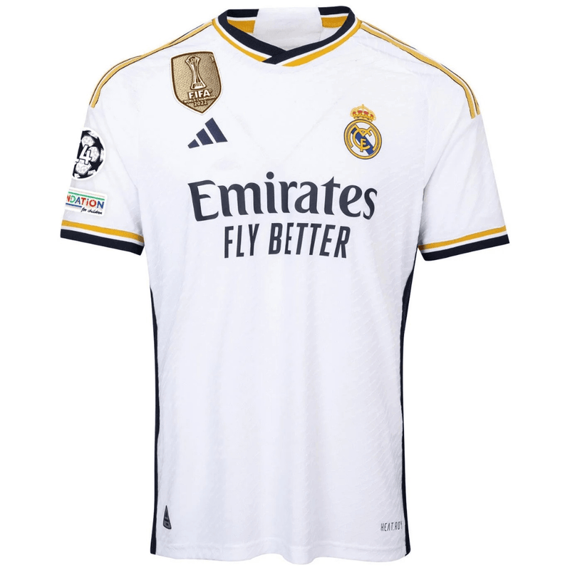 Real Madrid Home Jersey 2023/24 Club World Champion Patches