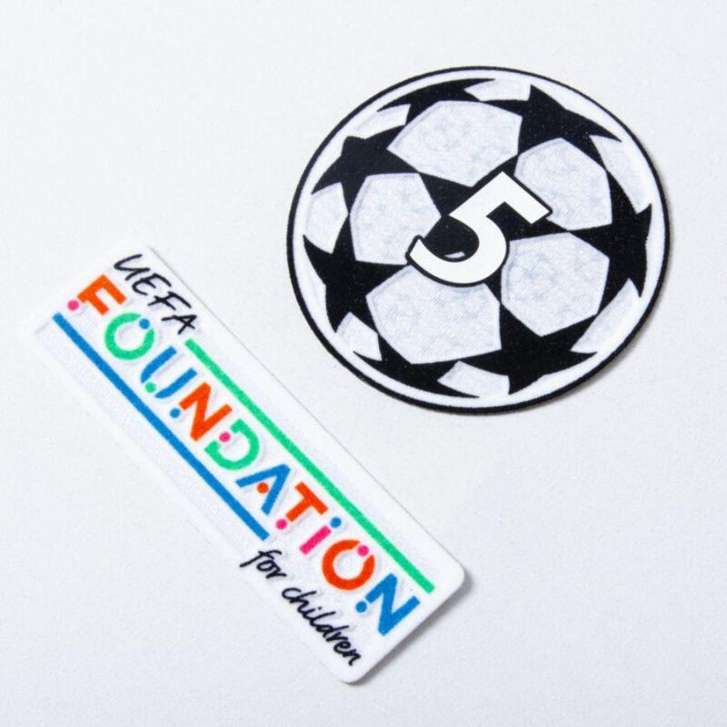 Barcelona Raphinha 11 Home 2024/25 Patches UCL UEFA Foundation (Official Printing)